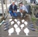 Stan and Derek with fluke to 24 in. and sea bass to 2 lbs.