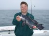 Andy with a 3 lb. sea bass.